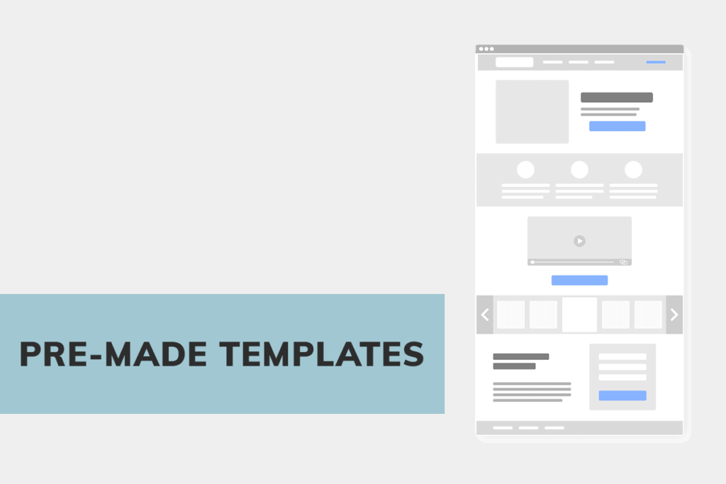 Affordable websites through pre-made templates in Singapore